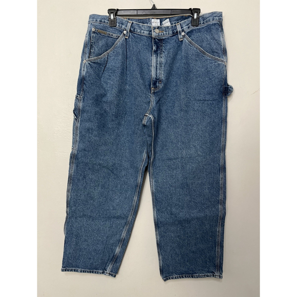 Calvin Klein Carpenter Worker Jeans Mens Size 40X30 Baggy Y2K Skater Stone Wash